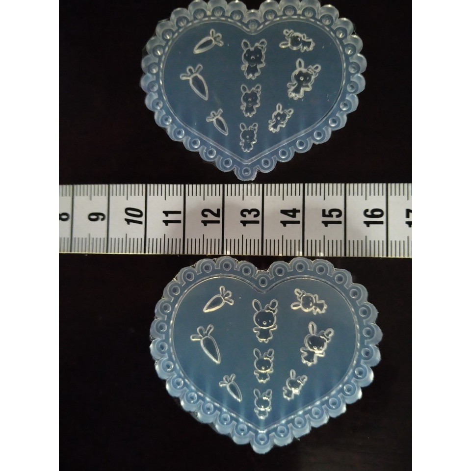 DIY - Khuôn đắp bột, nail resin, làm charm hoa tai, cài áo, phụ kiện thời trang - Mẫu thỏ nhiều kiểu