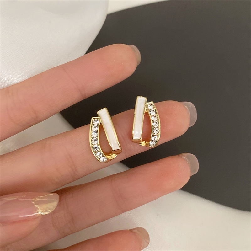 Khuyên Tai Kim Bạc S925 2022 Phong Cách Hàn Quốc Sang Trọng Cho Nữ F670