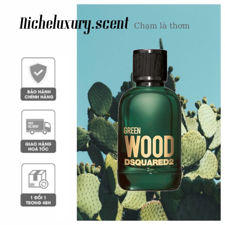 🅽🅸🅲🅷🅴 - Nước hoa unisex DSQUARED² Green Wood Pour Homme - 10ml