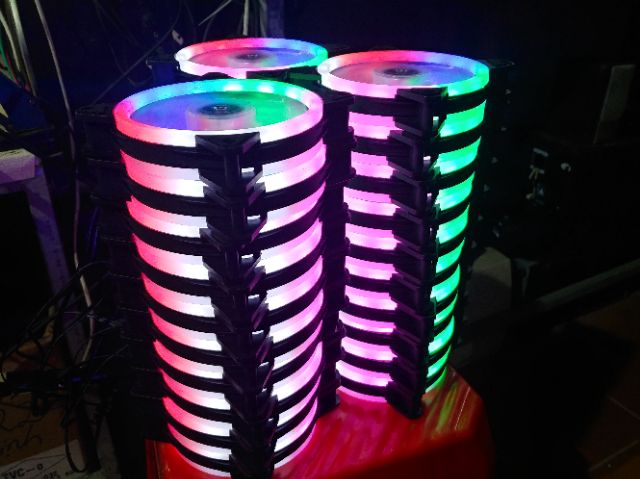 Fan Led 2 mặt RGB 12cm