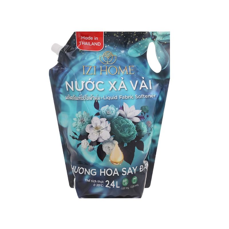 Nước xả vải Thailand IZI HOME (Hương Hoa Say Đắm) (Túi 2.4l)