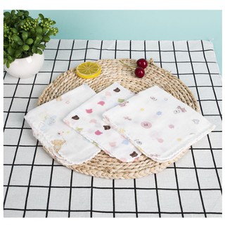 Set 10 khăn xô sữa in hoa xuất nhật cho bé