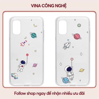 Ốp lưng Realme C2/Realme 5s/Realme C11/....Silicone dẻo trong viền bảo vệ camera hình Tàu vũ trụ