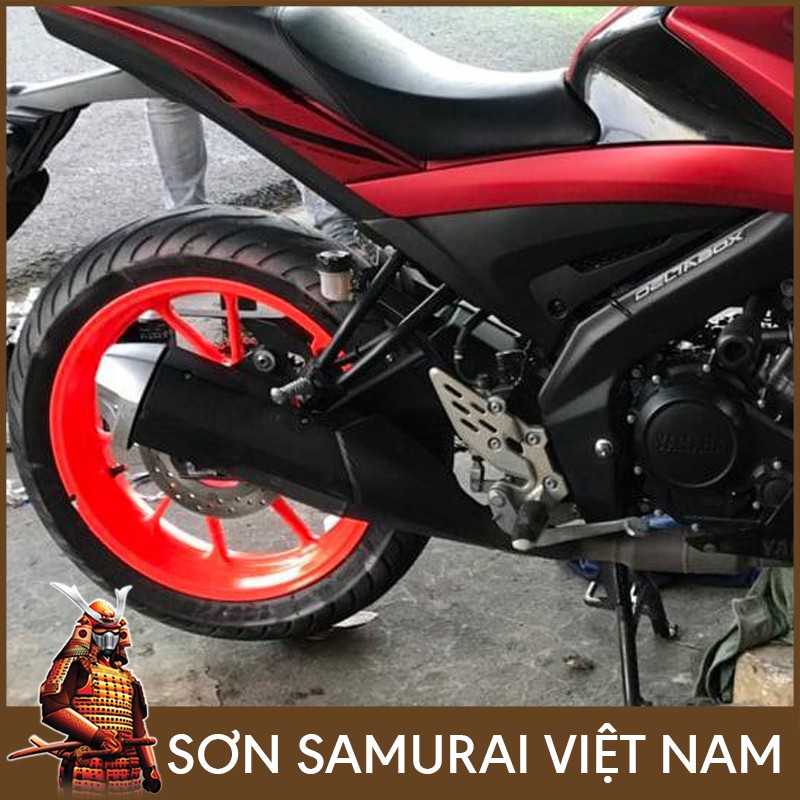 Màu Đỏ Huỳnh Quang Sơn Samurai - Combo Màu Đỏ 57 Sơn Xịt Samurai
