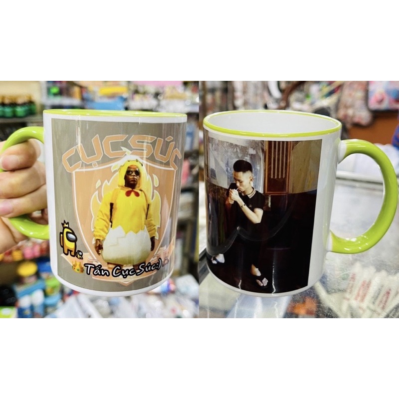 cốc sứ in ảnh theo yêu cầu / ly sứ làm theo yêu cầu