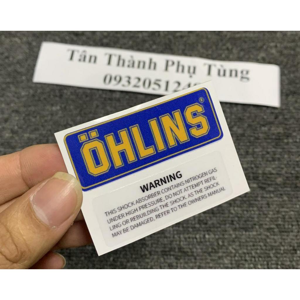 [Mã LIFEAUMAY giảm 10% tối đa 30k đơn 150k] Tem dán Phuộc Ohlins