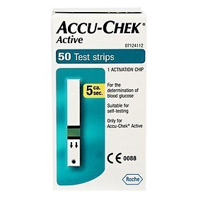 Que thử đường huyết Accuchek Active 50 (lọ 50 que)