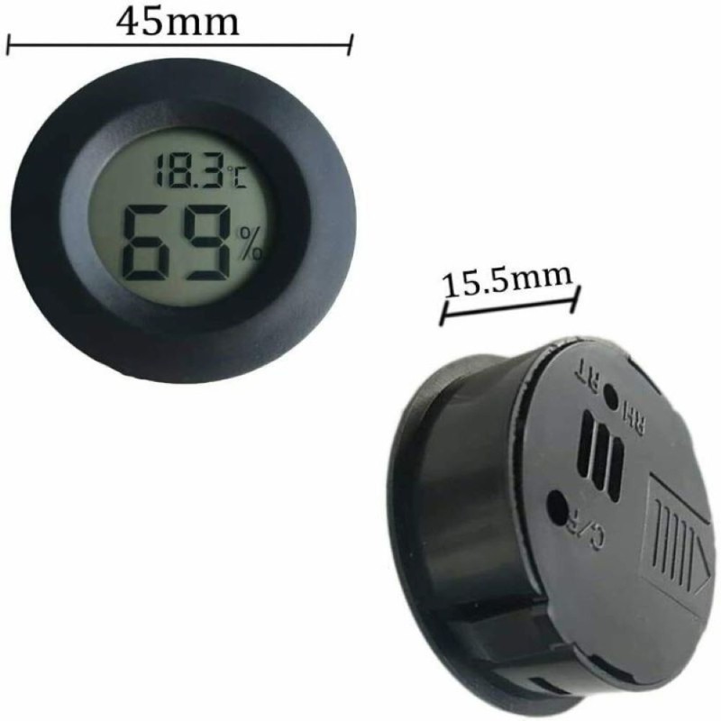 Mini digital thermometer hygrometer temperature and humidity indoor computer room LCD instrument