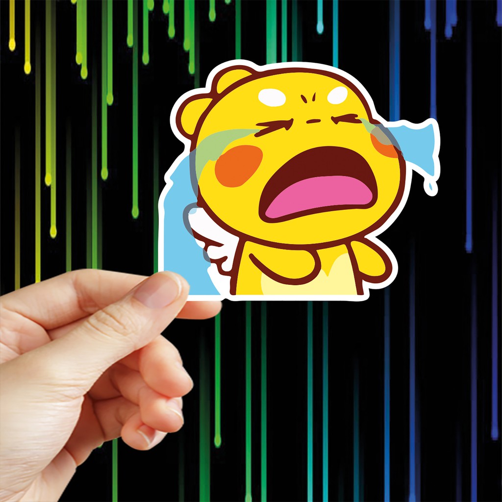 Bộ 24 hình dán Tem rồng con siêu cute, Chủ đề Good Night được cắt sẳn bằng máy chống nước dùng trang trí