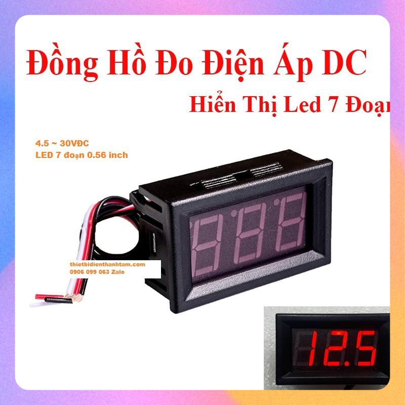 Led Báo Volt DC, Đồng Hồ Đo Điện Áp Một Chiều 4.5 ~ 30 VDC