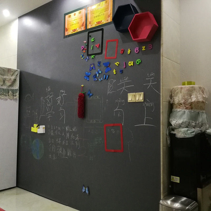 Trẻ em Trang chủ Blackboard Stickers Từ bảng đen tường Nhãn dán Trang chủ trẻ em Doodle Trường dạy Remove từ mềm bảng trắng viết bảng