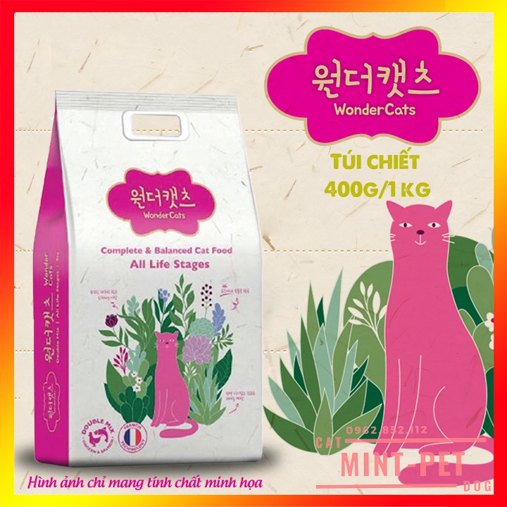 Thức Ăn Cho Mèo Hạt Wonder Cats - Túi 1kg #MintPet