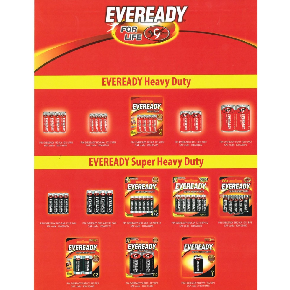 Pin Eveready AA 1015 BP4
