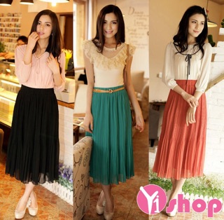 Chân Váy Voan Dập Ly Hót Nhất