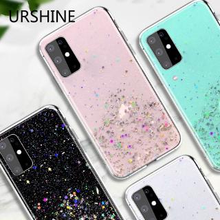 Ốp điện thoại mềm họa tiết kim tuyến long lanh cho Samsung Galaxy A21s A31 A01 M31 A11 A21 A41 A51 5G
