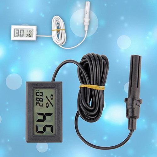 Máy đo độ ẩm nhiệt độ mini LCD kèm màn hình hiển thị
