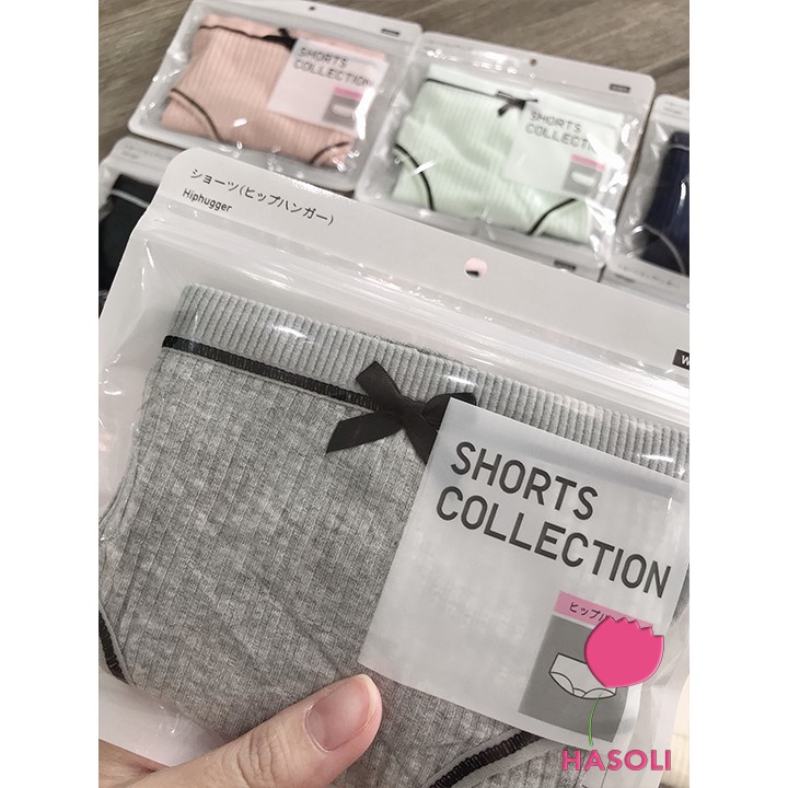 Quần Lót Nữ Cotton Tăm Đính Nơ Xuất Nhật Sexxy S08 (loại 1 túi Zip)