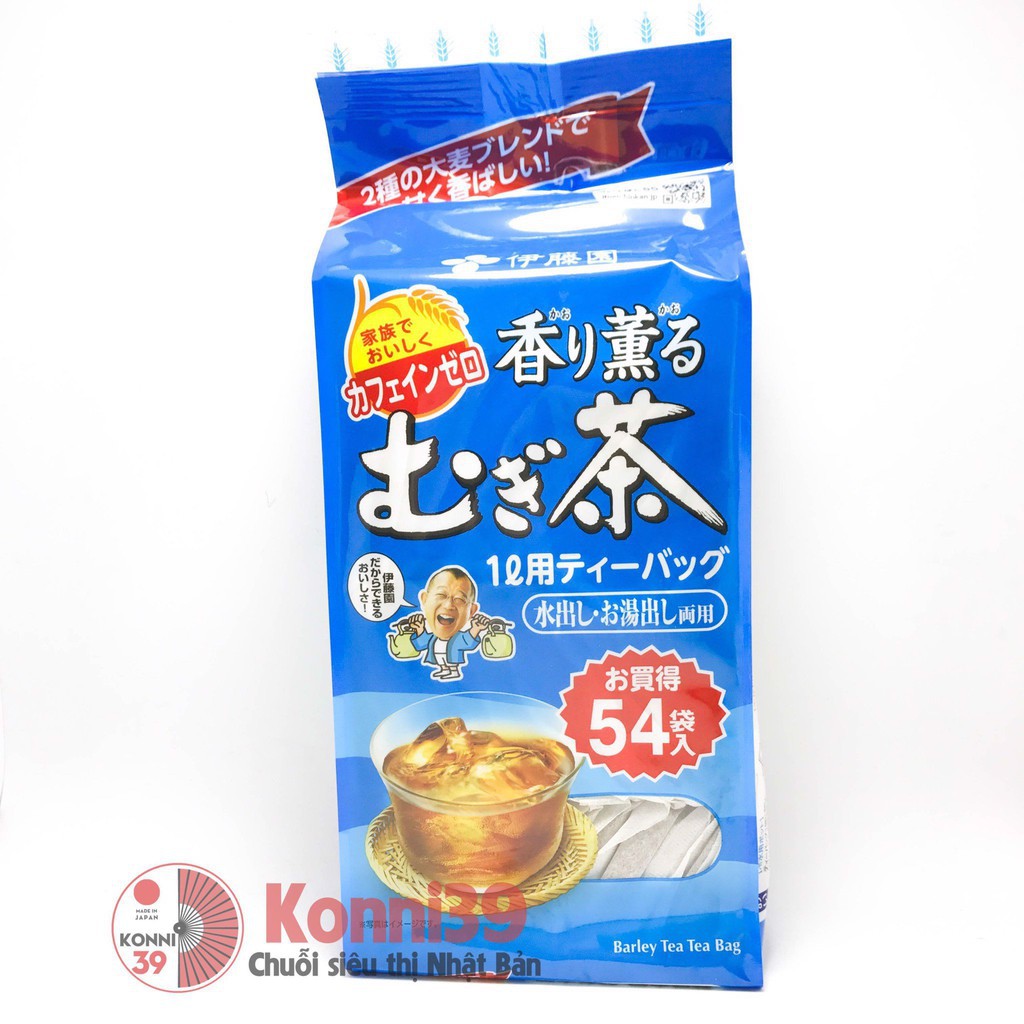 Trà lúa mạch MUGI của Nhật (54 túi)- Hàng Nội Địa Nhật, dùng được cho trẻ em và người lớn, không gây mất ngủ