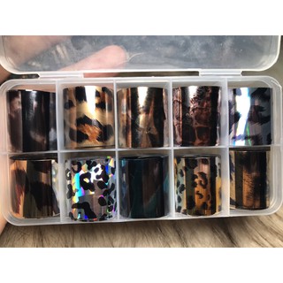 Foil dán móng da báo ( hộp nhỏ )