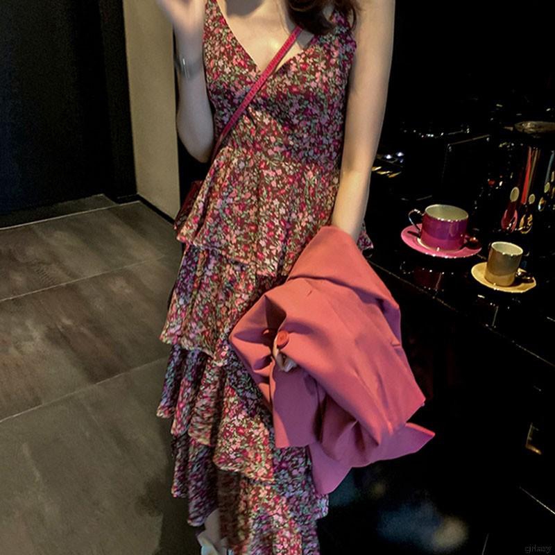 Đầm Nữ Không Tay Cổ Chữ V Phong Cách Cổ Điển Hàn Quốc | BigBuy360 - bigbuy360.vn