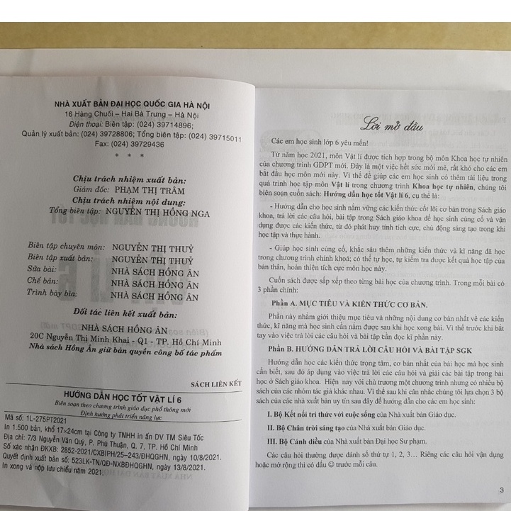 Sách - Hướng Dẫn Học Tốt Vật Lí 6 (Theo Chương Trình Mới - Định Hướng Phát Triển Năng Lực)