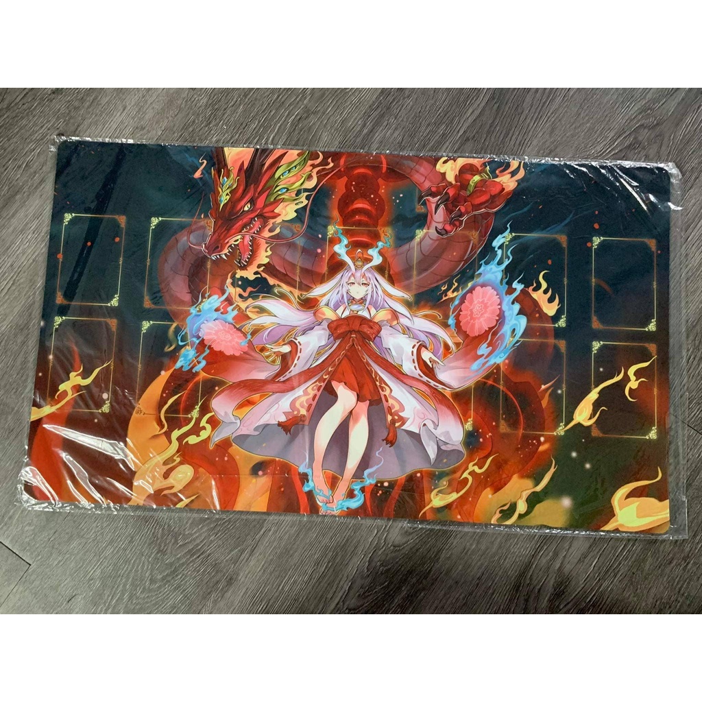 Bàn Đấu Bài Playmat dùng để chơi card game Kurikara, Avatar of the Immovable (Có khung)