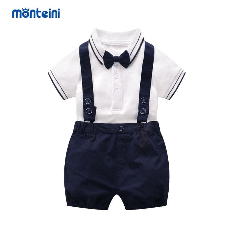 Sét Yếm Công Tử + Áo + Nơ  POLO Sang Chảnh -  Cao Cấp - Shubishop