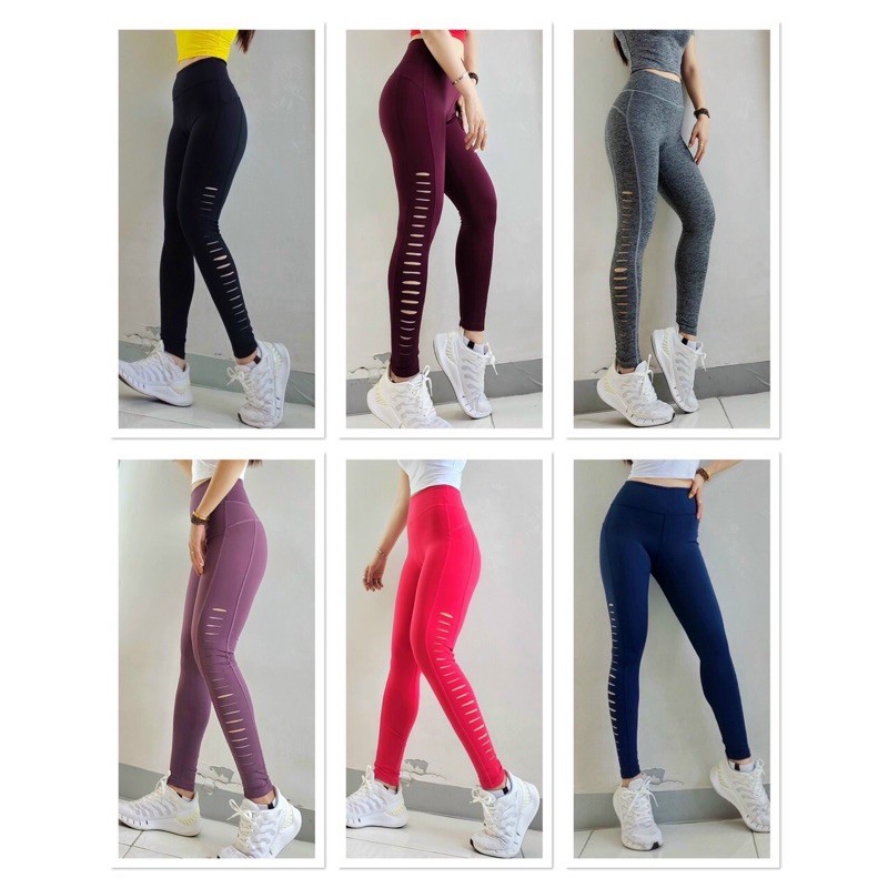QUẦN DÀI NỮ TẬP GYM XẺ 2 BÊN CẠP CAO SIÊU HOT