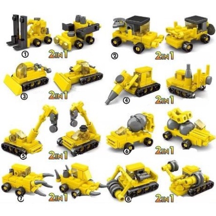 Đồ chơi LEGO Xe vàng 2 trong 1 (1275LXV)