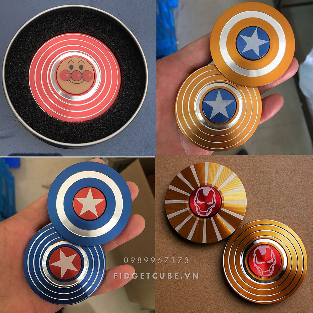 Con Quay Spinner Kim Loại Tròn Siêu Anh Hùng