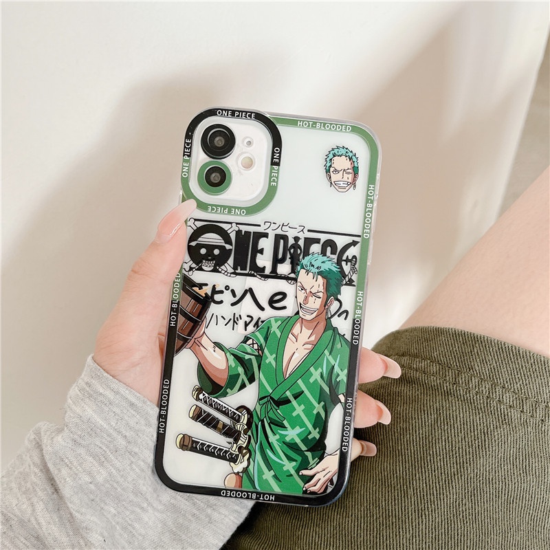 Ốp Điện Thoại Mềm In Hình One Piece Cho iPhone 13 12 11 Pro Max 6 6s 7 8 Plus X Xs Max XR
