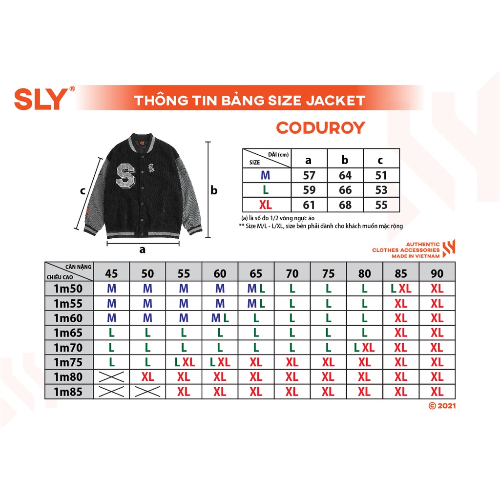 Áo khoác vải gân Corduroy Sly màu đen