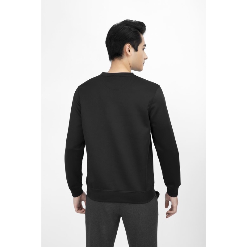 Áo thu đông nam Aristino dòng cao cấp dày ấm from rộng bo viền cổ và tay áo  ASW006W1