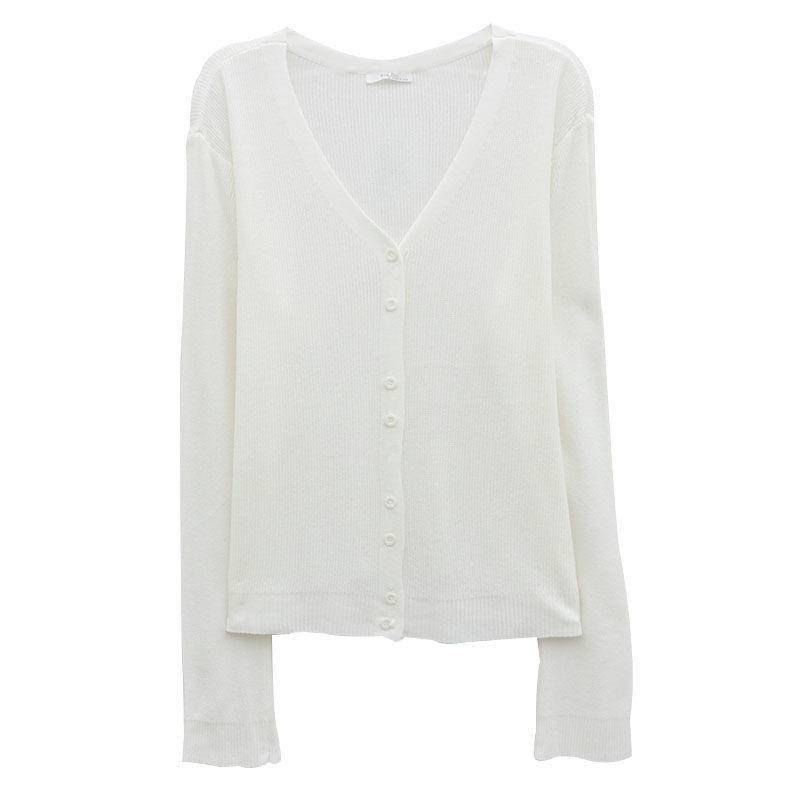 Áo Khoác Cardigan Dệt Kim Tay Dài Chống Nắng Thời Trang Mùa Hè 2022 Cho Nữ