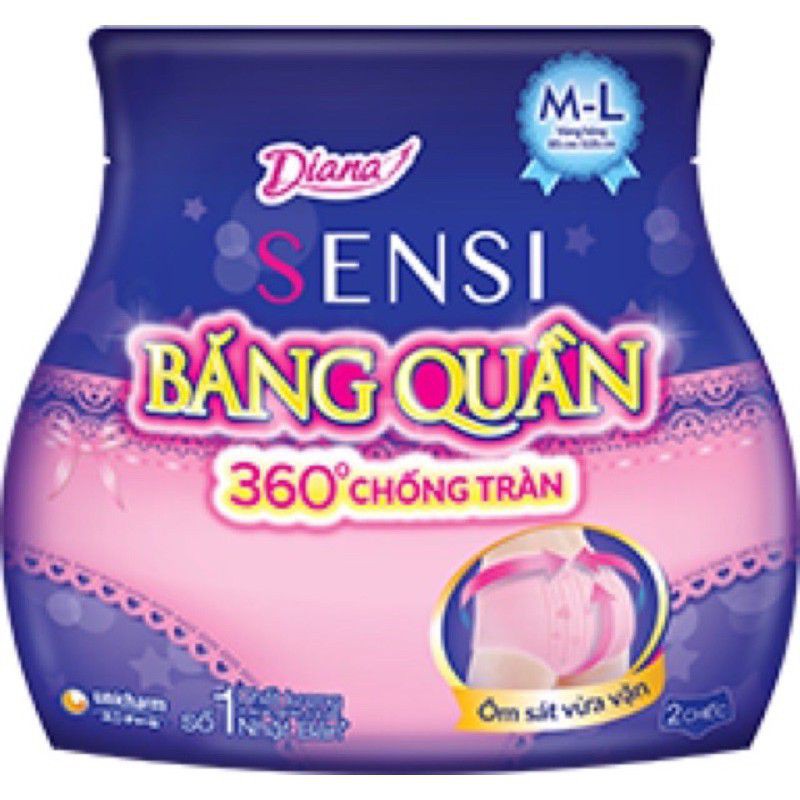 băng vệ sinh dạng quần ban đêm Diana Sensi S-M/M-L