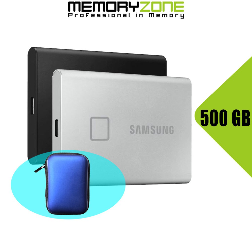 Ổ cứng di động 500GB External SSD Samsung T7 Touch USB 3.2 Gen 2 MU-PC500