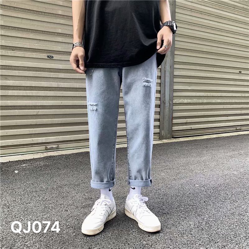 Quần Jean baggy nam VN CLO wash rách đủ màu - QJ075