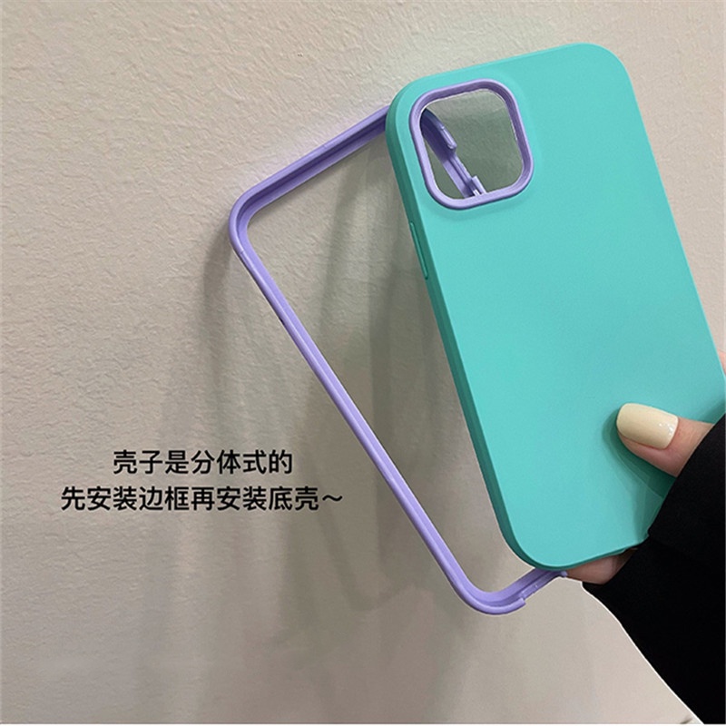 Ốp điện thoại silicon mềm 3 trong 1 dành cho iPhone 13 Pro Max 12 Pro Max 11 Pro Max 7+ XR XS MAX Pro XS 7 8 SE20