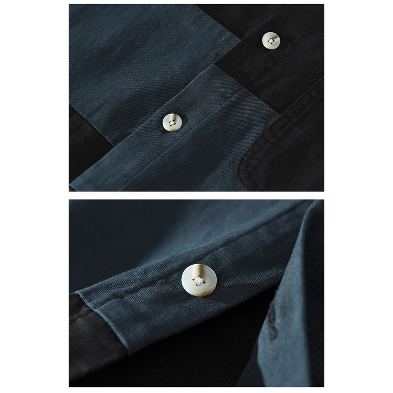 Áo Sơ Mi Cotton Tay Dài Dáng Rộng Phong Cách Thời Trang Nhật Bản 2022