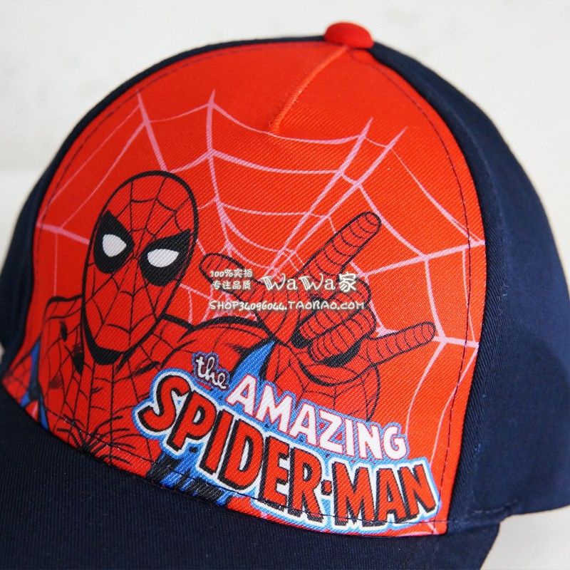 Mũ, nón lưỡi trai Hiphop Disney và HM xuất xịn - Nón Snapback trẻ em cho bé trai - Mẫu siêu nhân người nhện đỏ 3 mẫu
