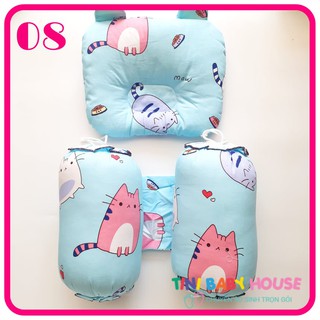 BỘ GỐI CHẶN CHO BÉ SƠ SINH COTTON HÀN QUỐC CAO CẤP