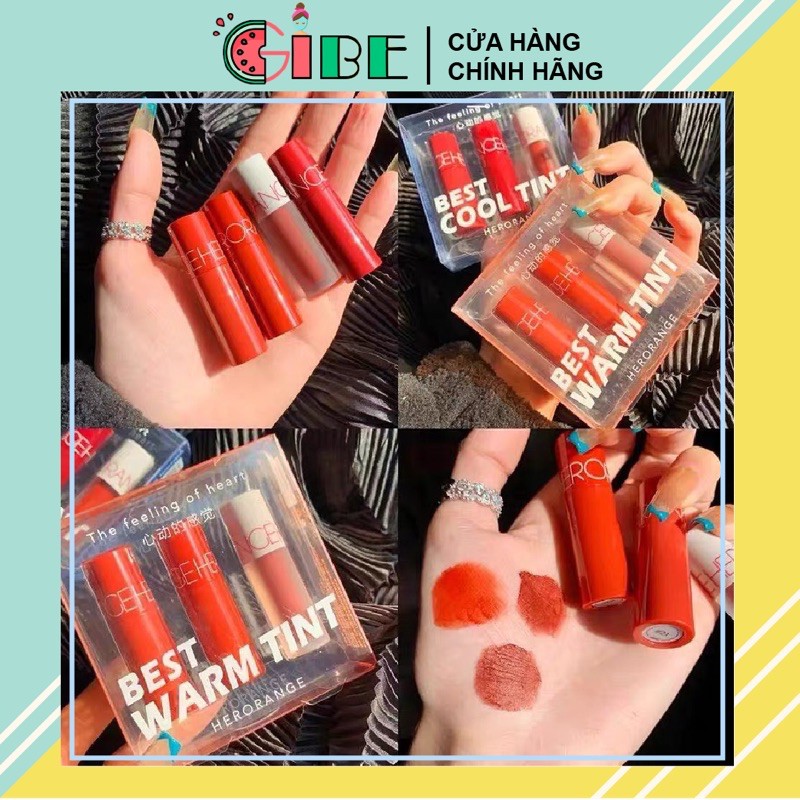 Set son 3 cây Herorange bản dupe Romand siêu xinh lâu trôi nội địa Trung