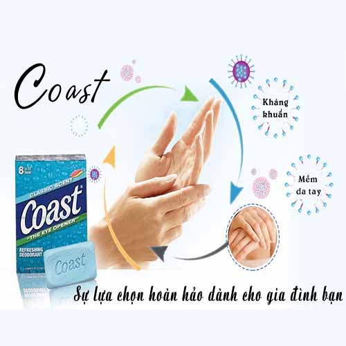 Xà Phòng Soap Diệt Khuẩn Sạch Da COAST 113G