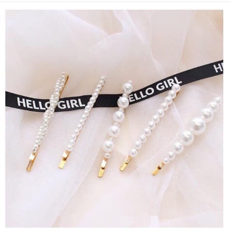 Sét 5 Kẹp Tóc Đính Ng.ọc Phong Cách Hàn Quốc-giadungsieure