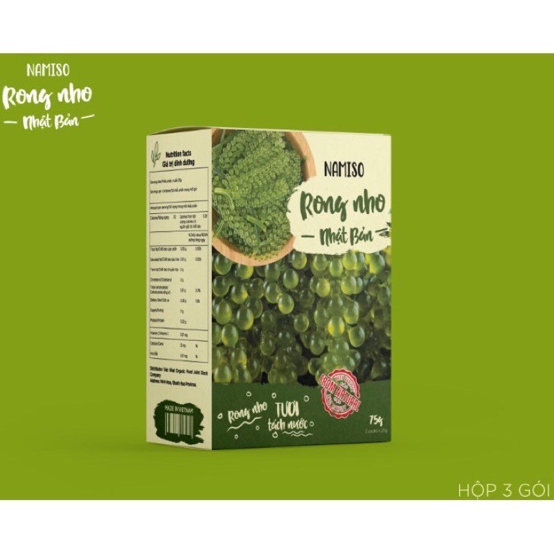 Rong nho tách nước Namiso Organic | BigBuy360 - bigbuy360.vn