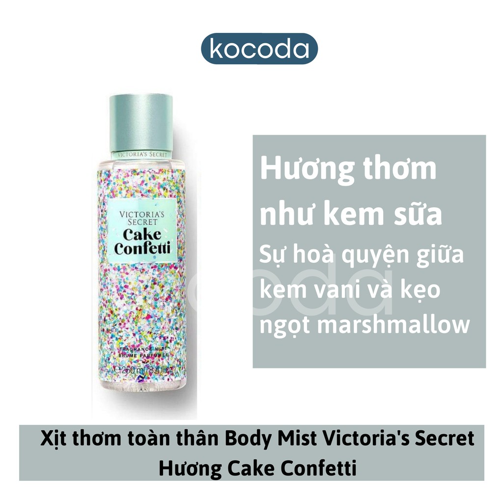 Xịt thơm toàn thân Body Mist Victoria's Secret 250m lưu hương lâu và dưỡng ẩm - KOCODA