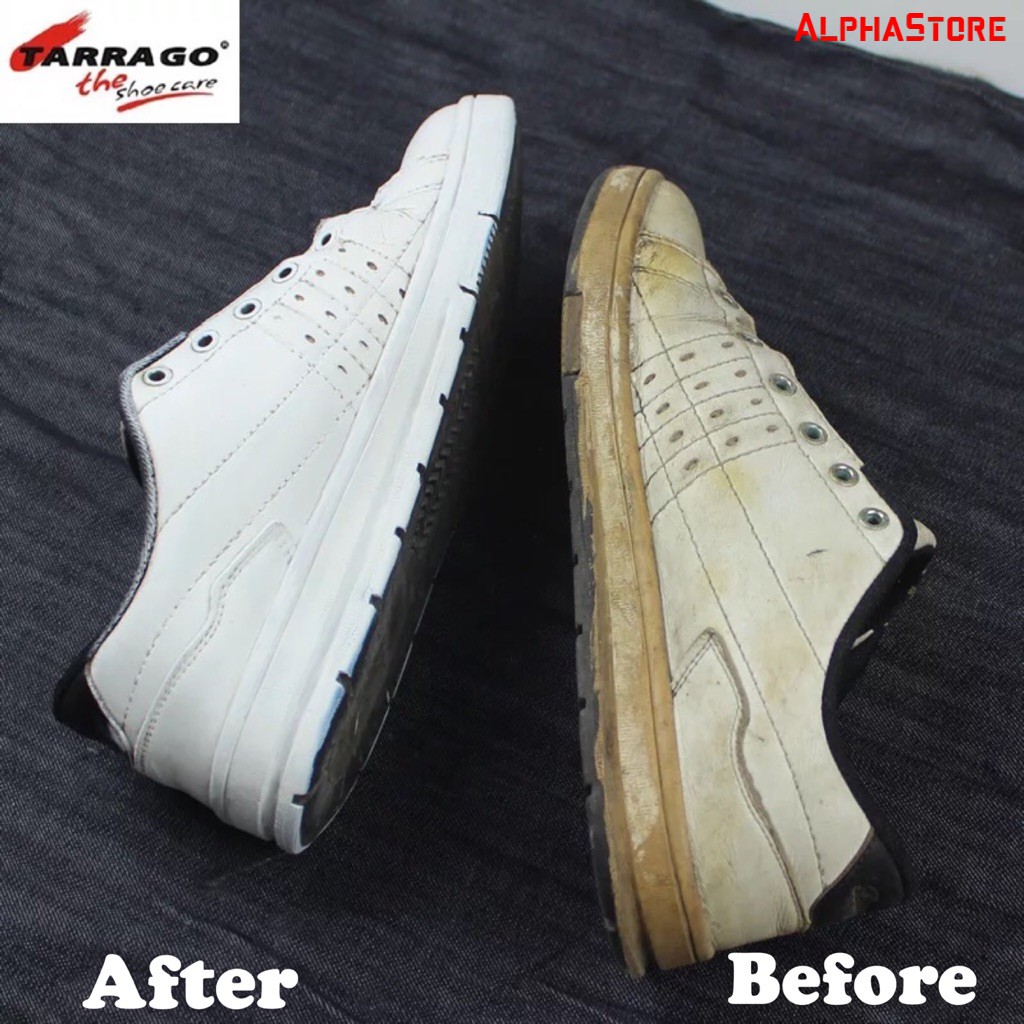 Xi Đánh Giày Trắng Dạng Kem, Kèm Mút Tarrago Super White 50ml - Xi Trắng Đánh Giày Sneaker, Thể Thao, Đồ Da, Túi Xách