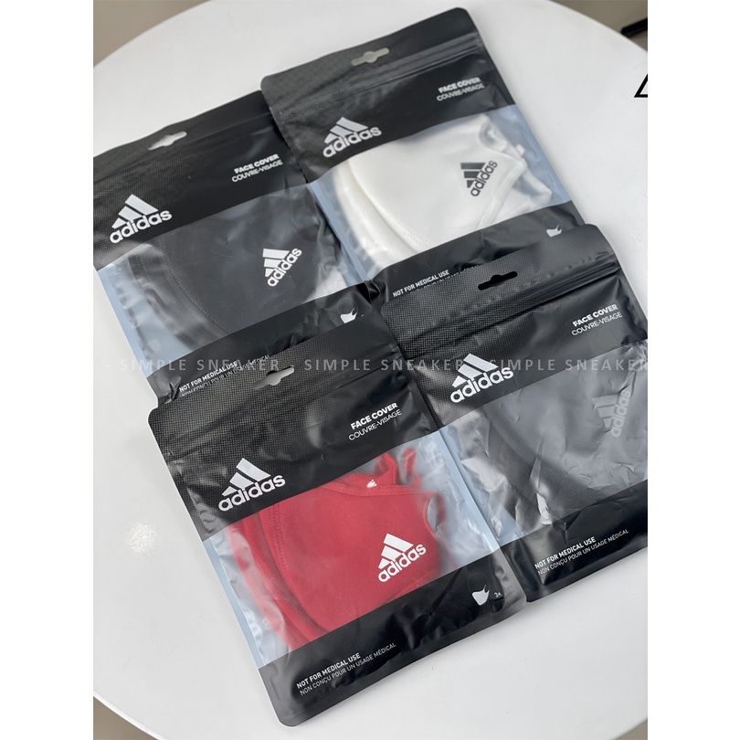 Khẩu Trang Adidas Chính Hãng FREESHIP Adidas Face Mask CVR Kháng Khuẩn - Pack 3 Cái Nhiều Màu - Simple Sneaker