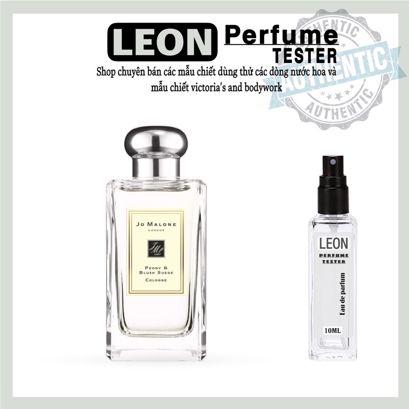 💎LEON💎 Mẫu thử nước hoa jo malone peony&blish suede 10ml dạng xịt