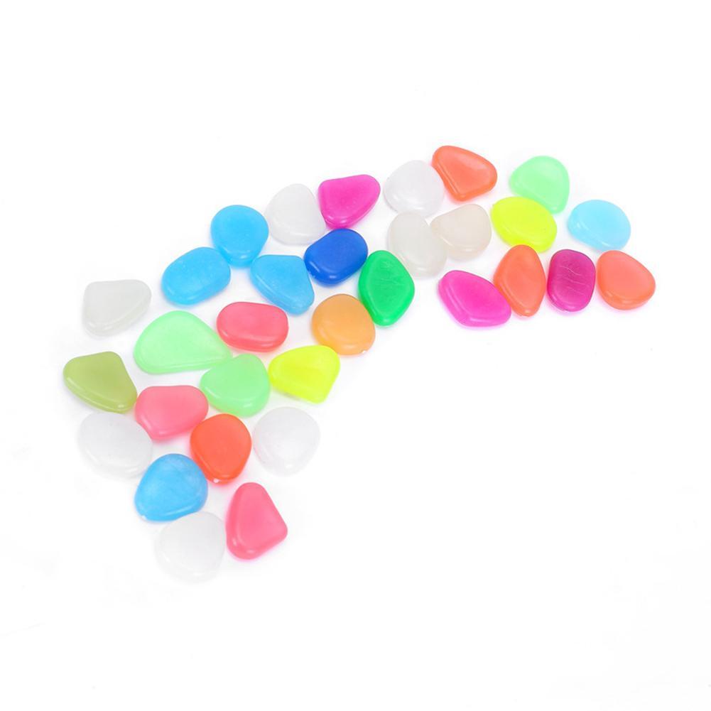 Viên đá cuội dạ quang trang trí bể cá đẹp mắt